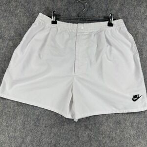 Vintage Nike Shorts Boys XL 18-20 White Athletic Gym Training Y2K Thailand